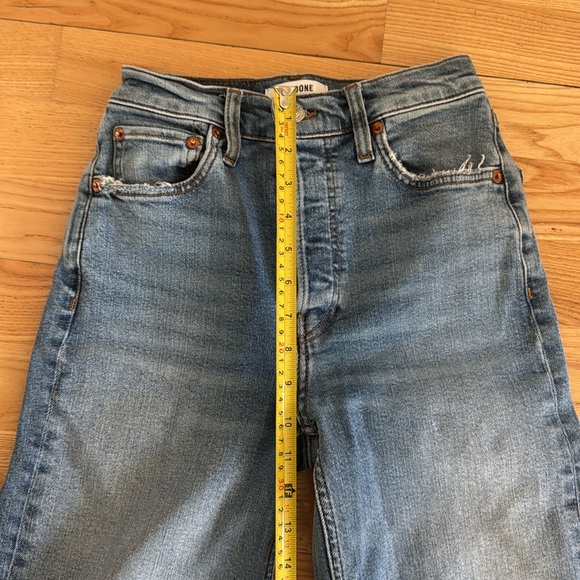 Re/done 70’s ultra high wide leg  jeans 23 24 - Picture 3 of 7